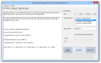 Proxy Auto Configuration for Dummies screenshot