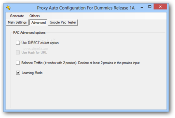 Proxy Auto Configuration for Dummies screenshot 2