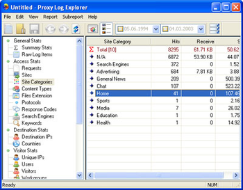 Proxy Log Explorer screenshot 2