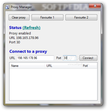 Proxy Manager screenshot