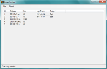 ProxyChecker screenshot