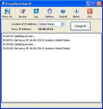 ProxyShell Hide IP Standard screenshot