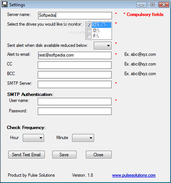 PS-Disk Monitoring Utility screenshot