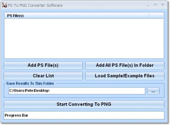PS To PNG Converter Software screenshot