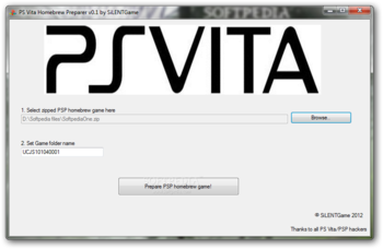 PS Vita Homebrew Preparer screenshot