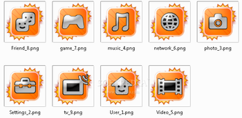 Ps3 Home Row Icon Pack Sunny screenshot