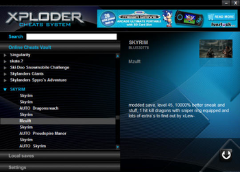 PS3 Xploder PRO With Cheats Editor screenshot
