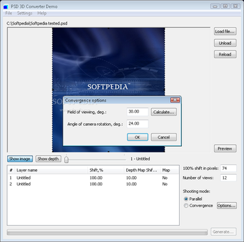 PSD 3D Converter screenshot 2