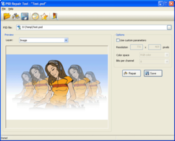 PSD Repair Tool screenshot 2
