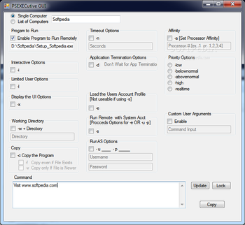 PSEXECutive GUI screenshot