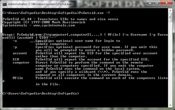 PsGetSid screenshot