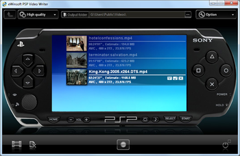 PSP Video Writer screenshot