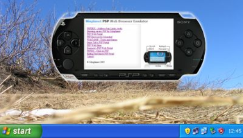 PSP Web Browser Simulator screenshot