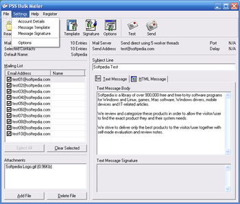 PSS Bulk Mailer screenshot 7