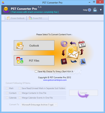 PST Converter Pro screenshot