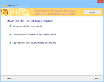 PST Merger screenshot