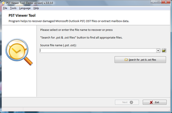 PST Viewer Tool screenshot