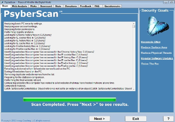 PsyberScan screenshot