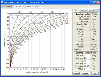 Psychrometric + Duct Calculator screenshot 2