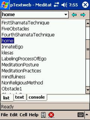 pTextweb screenshot 2