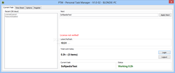 PTM - Personal Task Manager screenshot