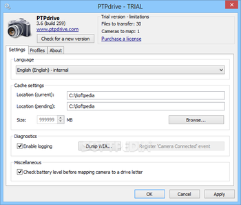 PTPdrive screenshot 2