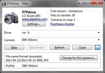 PTPdrive screenshot 5