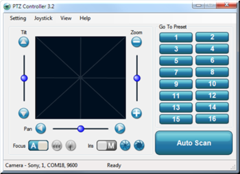 PTZ Controller screenshot