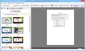 PUB HTML5 screenshot