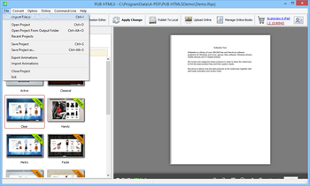 PUB HTML5 screenshot 2