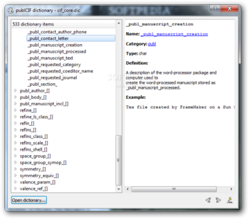 publCIF screenshot 6