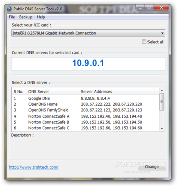 Public DNS Server Tool screenshot