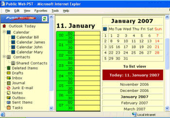 Public WEB PST for Outlook screenshot