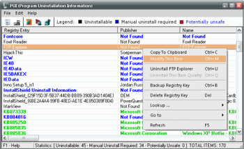 PUI screenshot