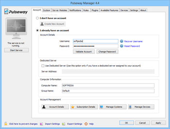 Pulseway Manager screenshot