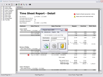 Punch Clock 2005 screenshot 2