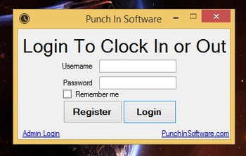 Punch In Software screenshot 2