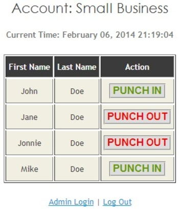 Punch In Software screenshot 5