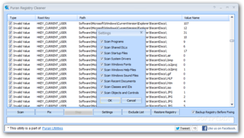 Puran Registry Cleaner screenshot