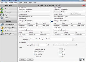 Purchase Order Form screenshot 2