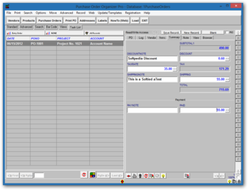 Purchase Order Organizer Pro screenshot 3