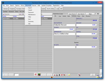 Purchase Order Organizer Pro screenshot 5