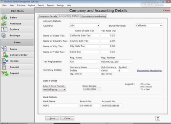 Purchase Order Software screenshot 2