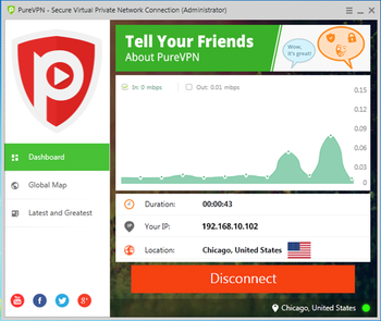 PureVPN Windows VPN Software screenshot 2