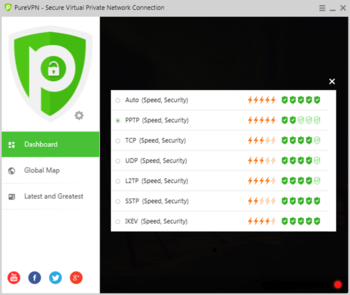PureVPN Windows VPN Software screenshot 3