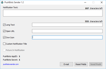 PushBots Sender screenshot