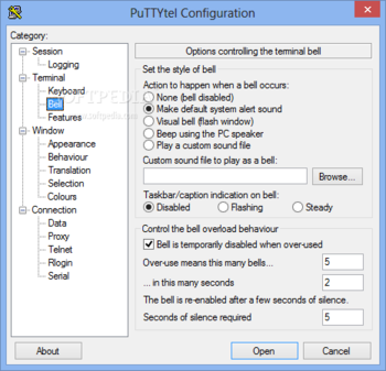 PuTTYtel screenshot 5