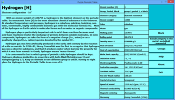 Puzzle Periodic Table screenshot