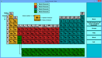 Puzzle Periodic Table screenshot 2