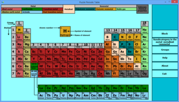 Puzzle Periodic Table screenshot 3
